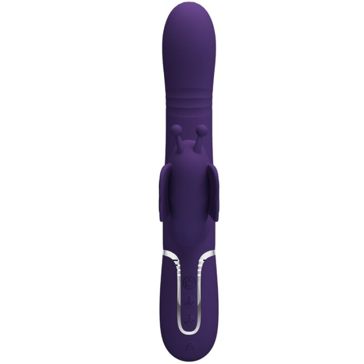 Pretty Love - Multifunction Rabbit Vibrator 4 in 1 Butterfly Purple