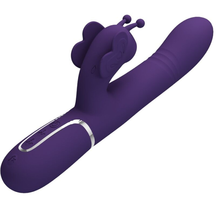 Pretty Love - Vibratore Multifunzione Rabbit 4 in 1 Farfalla Viola