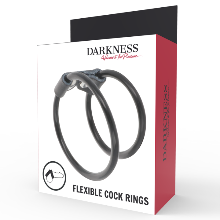 Darkness - Doppelter Flexibler Penisring