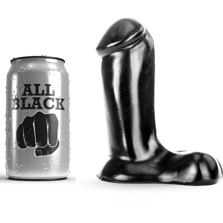 All Black - Gode Réaliste 14 cm