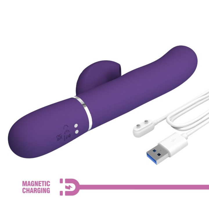 Pretty Love - Perlita g-Spot Vibrator 3 in 1 Multifunction Purple