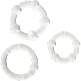 Seven Creations - Set di Tre Anelli Per Pene Trasparenti