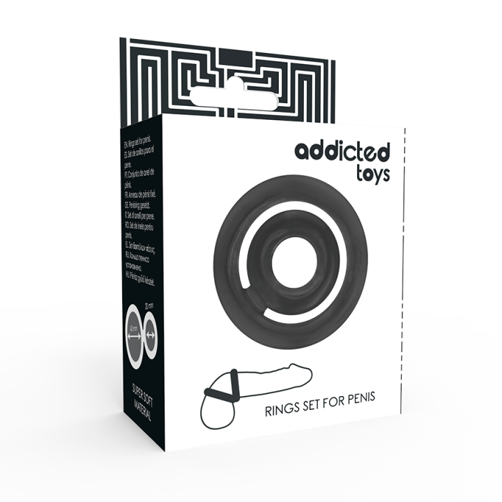 Addicted Toys - Potenz- c-Ring Pene Nero