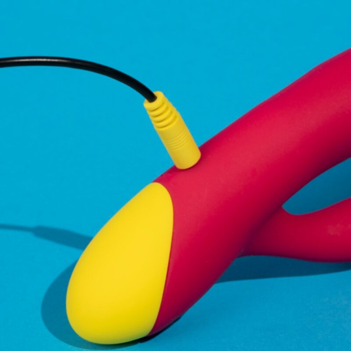 Romp - Jazz Wiederaufladbarer Hasenvibrator Rot