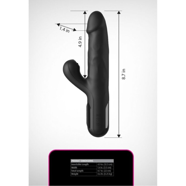 Fetish Fantasy Series - Sonix Silikon-Thruster-Hase-Vibrator Schwarz