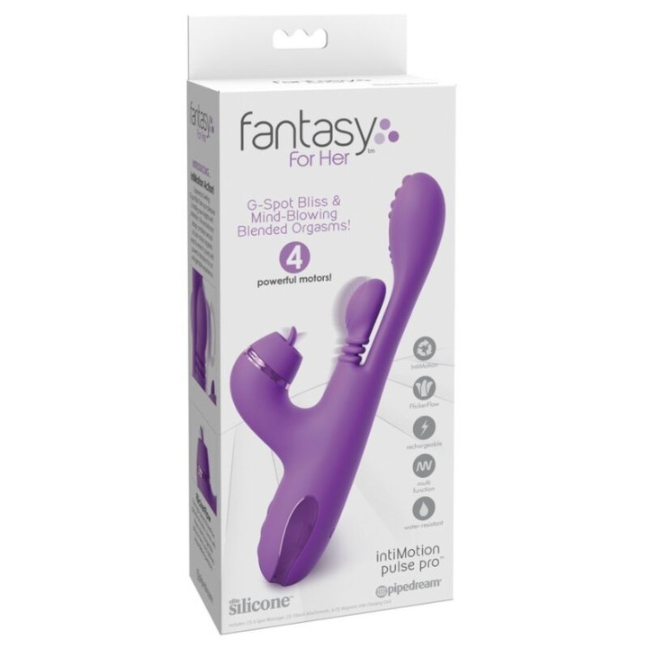 Fantasy For Her - Vibrador Rabbit Intimotion Pulse Pro Vibe Morado