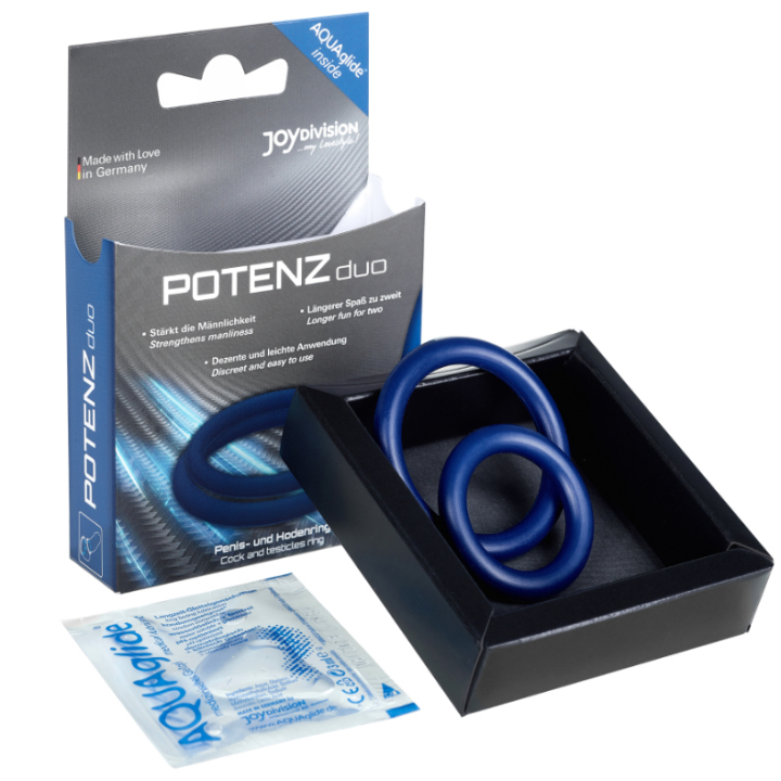 Joydivision Potenzduo - Anillos Para Pene Azul - m