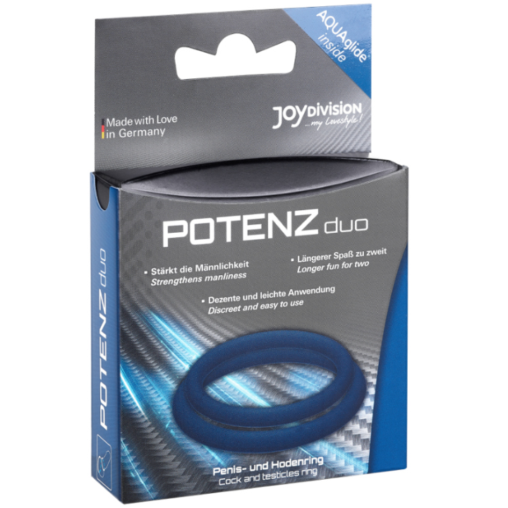 Joydivision Potenzduo - Niebieskie Pierscionki - m