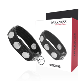 Darkness - Anel de Ereo de Couro