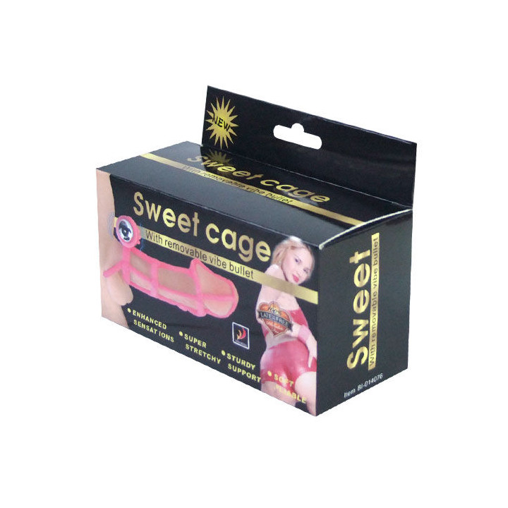 Baile - Copertura e Anello in Silicone Dolci 10 Ritmi Per il Pene Rosa
