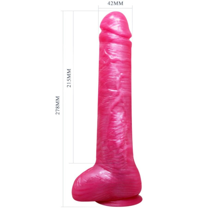 Baile - Gode Dong Rose Réaliste Avec Ventouse
