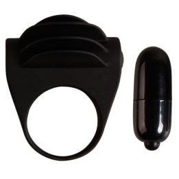 Pretty Love - Anel Vibrador Preto Chester Preto