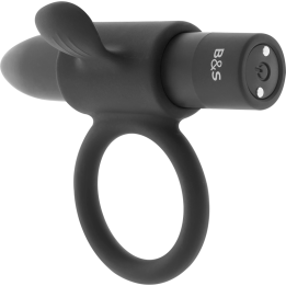 Black&Silver - Cameron Anillo Recargable Negro