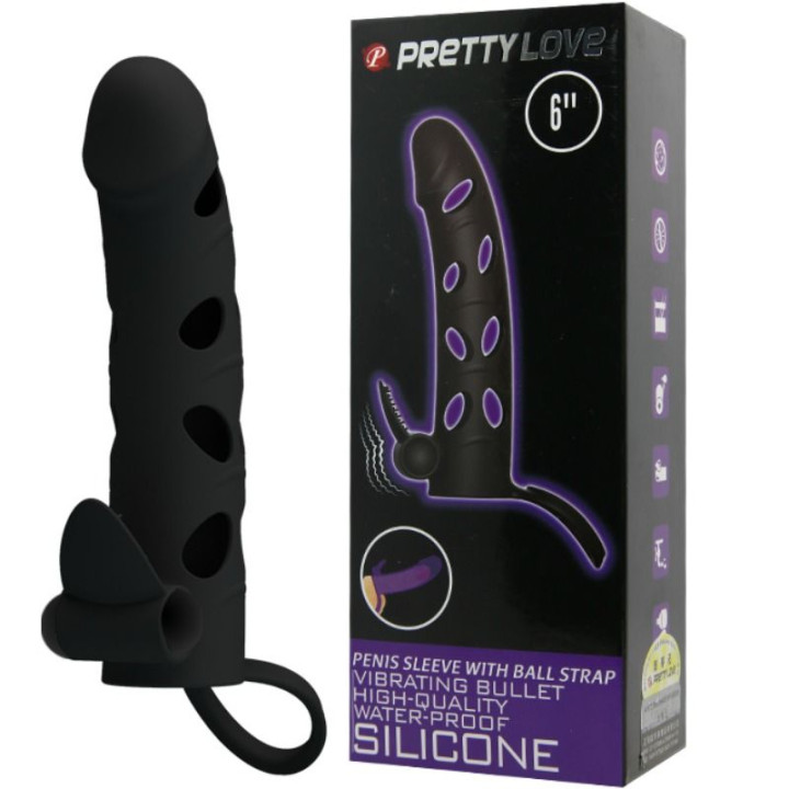 Pretty Love - Housse en Silicone Avec Vibration 15.2 cm