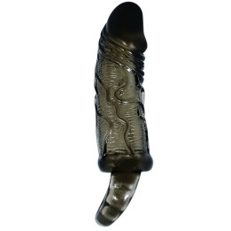 Baile - Copertura Estensore Pene Con Cinturino Per Testicoli Nero 13.5 cm