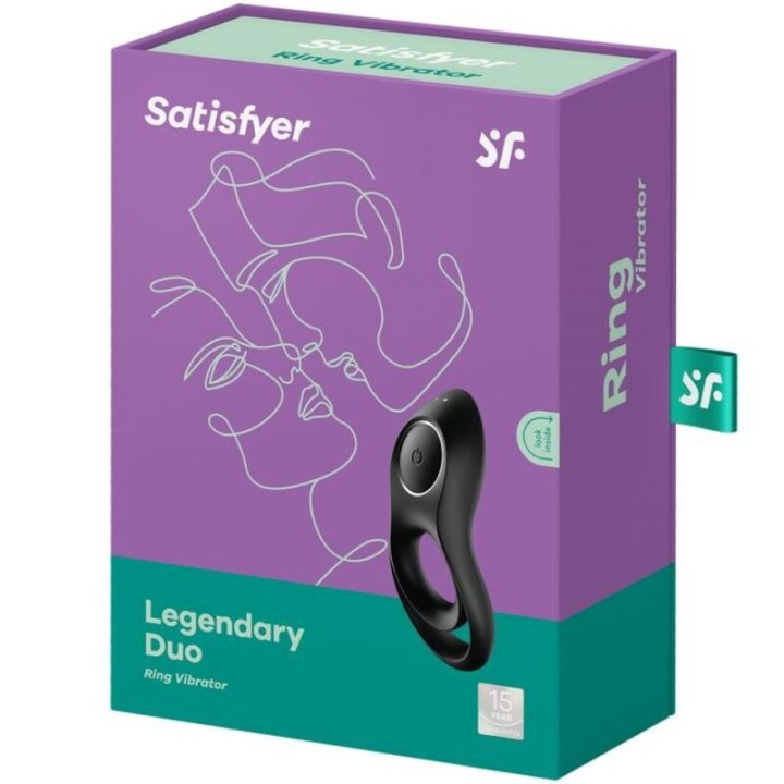 Satisfyer - Legendrer Duoring Vibrator Schwarz
