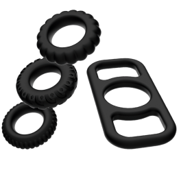 Addicted Toys - Set di Anelli Per Cazzo - 4 Pezzi