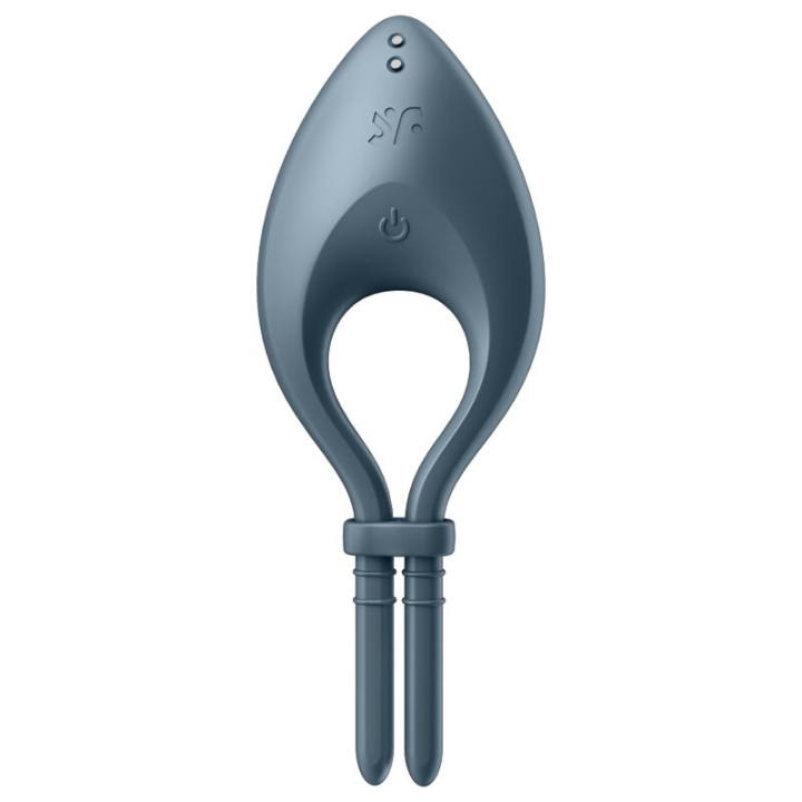 Satisfyer - Aplicativo Vibrador de Anel Bullseye Cinza
