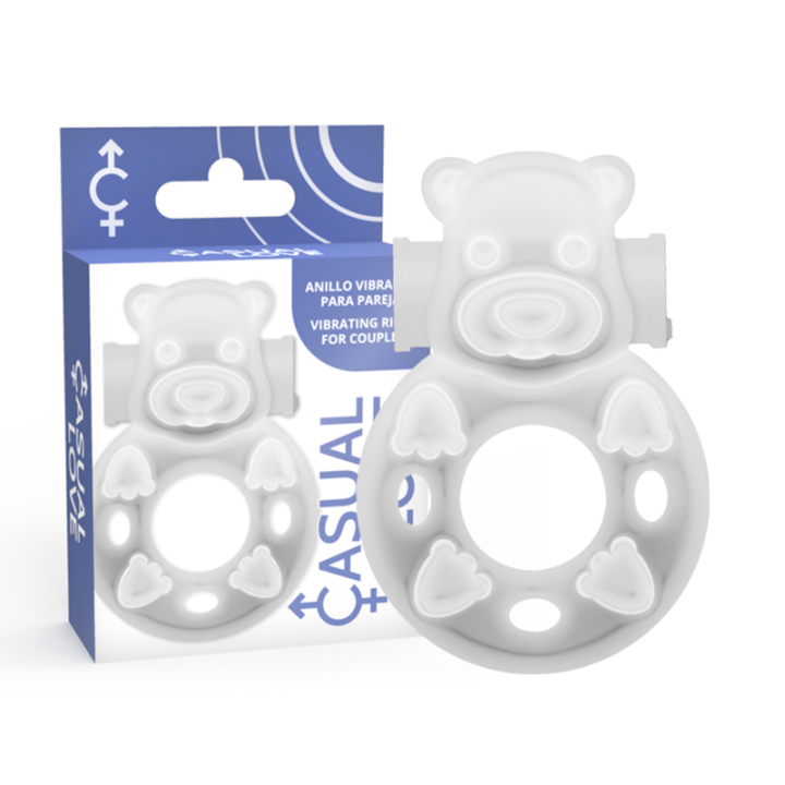 Casual Love - 26 Anillo Vibrador Conejito Transparente