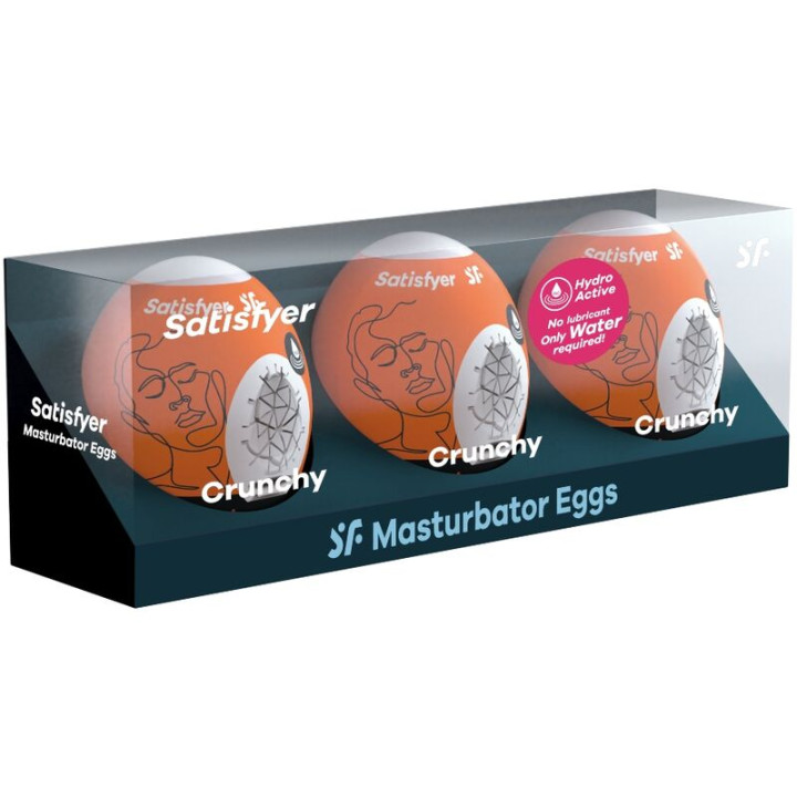 Satisfyer - 3 Masturbator Eier Crunchy