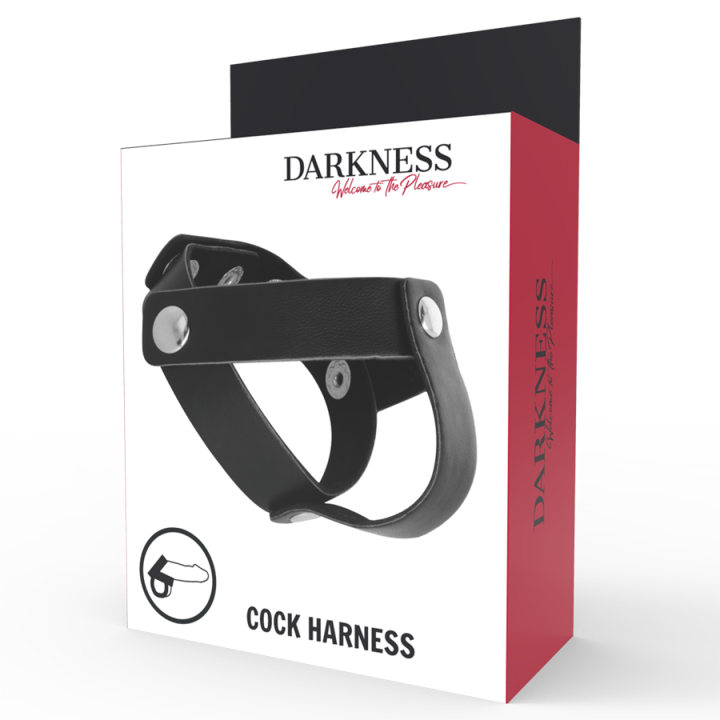 Darkness - Anello in Pelle Per Pene e Testicoli
