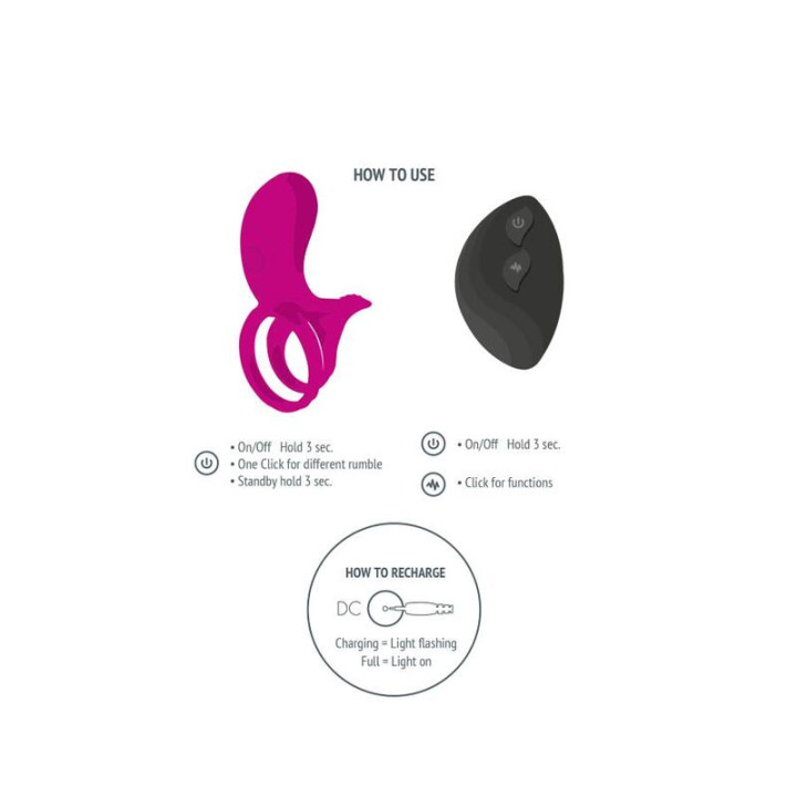 Xocoon - Anello Stimolatore di Coppia Fucsia