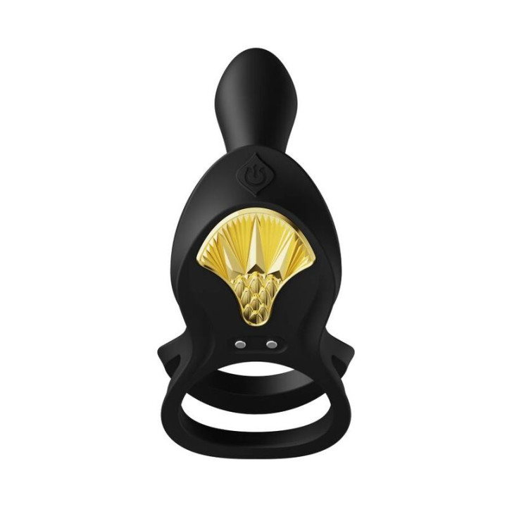 Zalo - Bague Vibrante Couples Bayek Noir