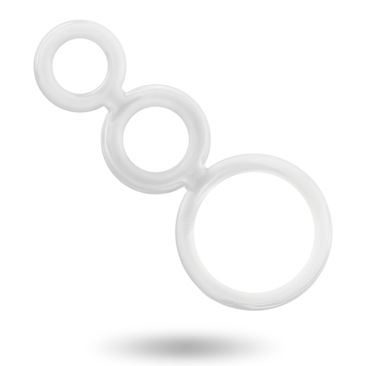 Addicted Toys - Conjunto de Anéis - Para Pênis Transparente