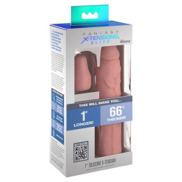 Fantasy x- Tensions - Pipedreams Manica 17,78 cm + 2,54 cm Plug Skin