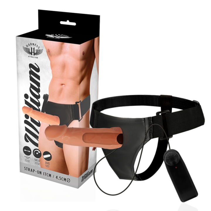 Harness Attraction - Willian Hollow Rnes Mit Vibrator 17 cm -o- 4.5 cm