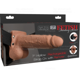 Fetish Fantasy Series - Arnês Ajustvel Pênis Realista Com Bolas Recarregveis e Vibrador 17,8 cm
