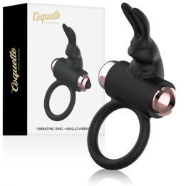 Coquette Chic Desire - Anello da Cazzo Con Vibratore Nero/Oro