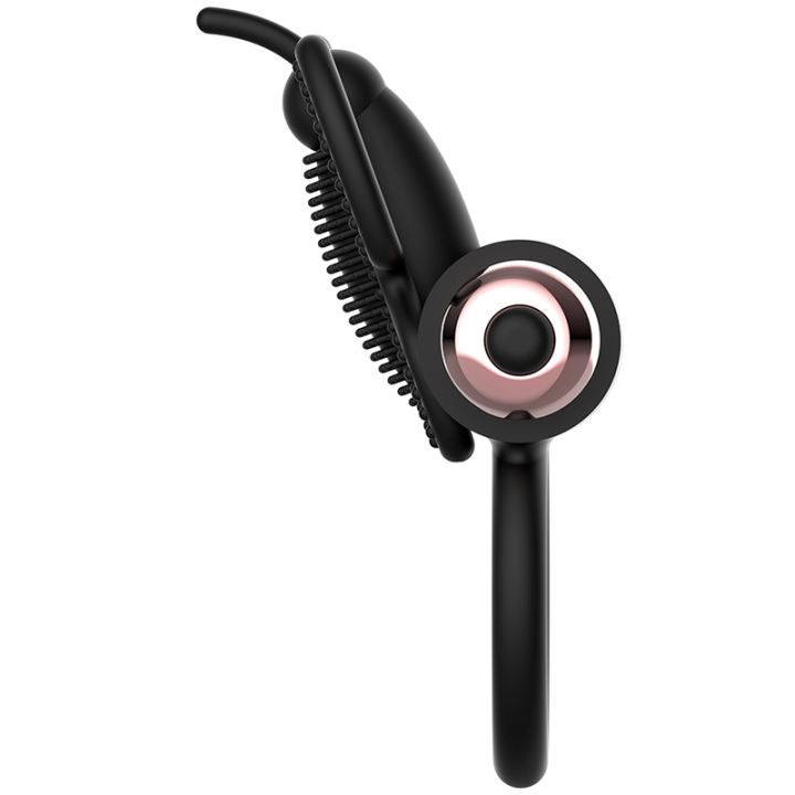 Coquette Chic Desire - Anello Cazzo Farfalla Con Vibratore Nero/Oro