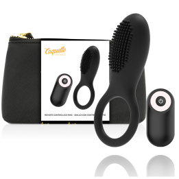 Coquette Chic Desire - Pilot Zdalnego Sterowania Cock Ring Czarny/Zloty