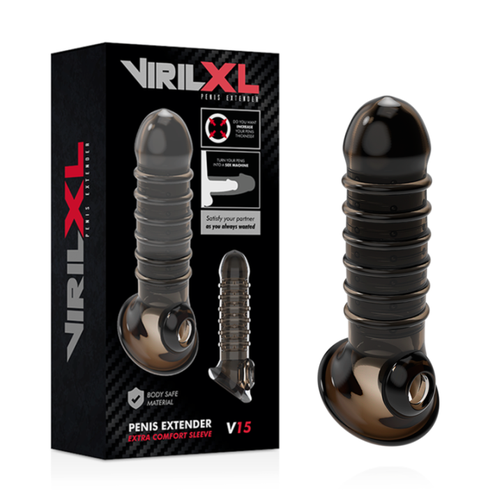 Virilxl - Extensão e Bainha do Pénis V15 Preta