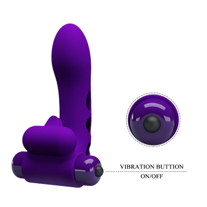 Pretty Love - Orlando Purple Vibrator Fingerhülle