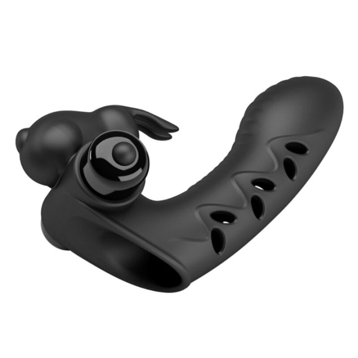 Pretty Love - Vance Black Rabbit Vibrator Fingerabdeckung