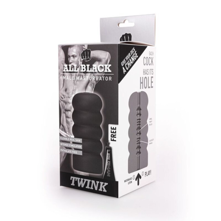 All Black - Twink Masturbatore