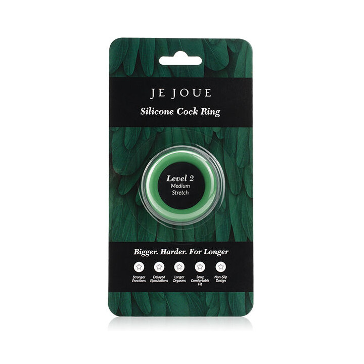 Je Joue - Bague Silicone Verte Choke Moyen