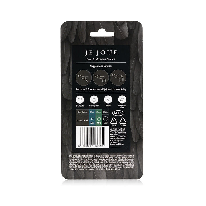 Je Joue - Maximaler Stretch-Cockring Aus Silikon - Schwarz