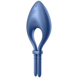 Satisfyer - Aplicativo Vibrador de Anel Bullseye Azul