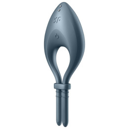 Satisfyer - Aplicativo Vibrador de Anel Bullseye Cinza