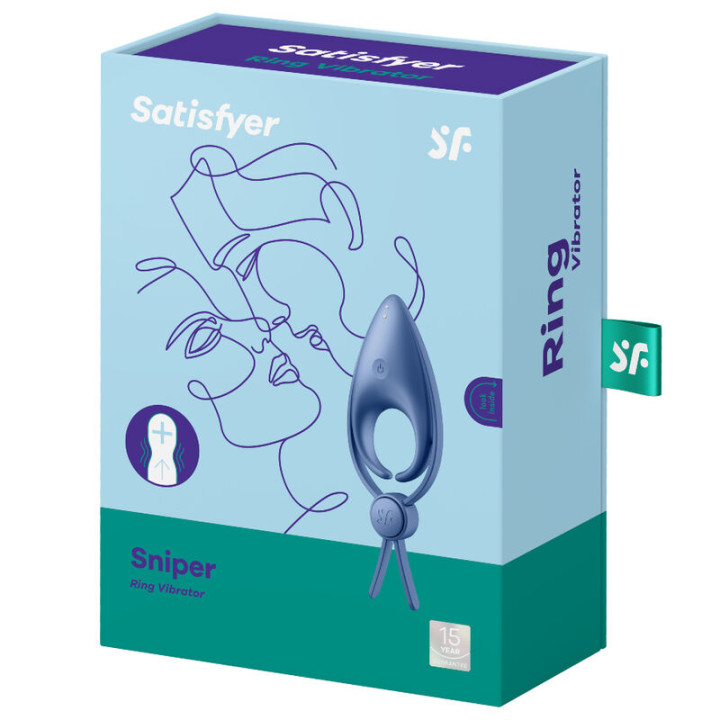 Satisfyer - Vibratore ad Anello Sniper Blu