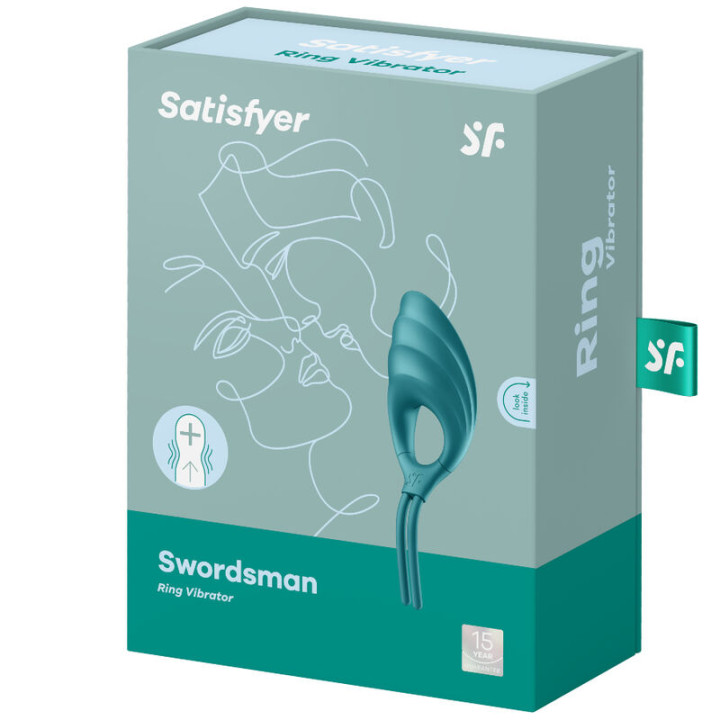 Satisfyer - Vibratore ad Anello Swordsman Verde