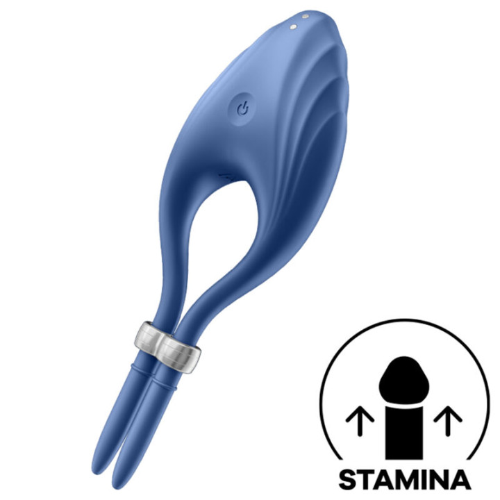 Satisfyer - Vibrador de Anel Duelismo Azul