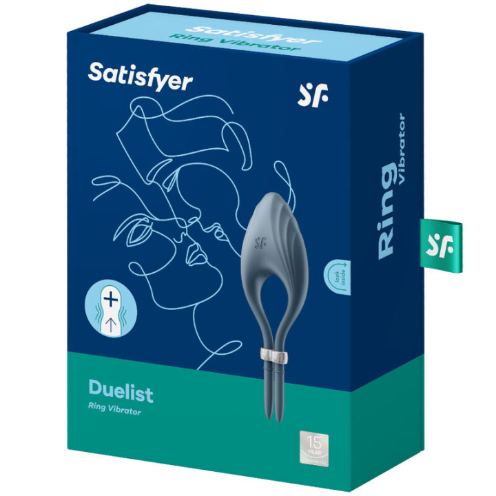 Satisfyer - Vibrador de Anel Duelismo Cinza