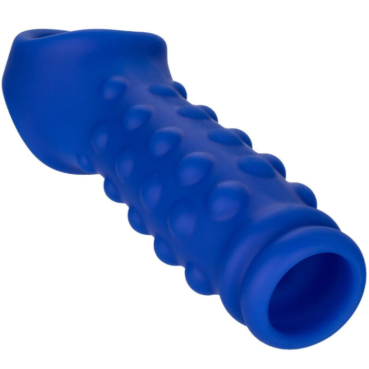 Calexotics - Admiral Beaded Penis Cover Liquid Silicone Blue