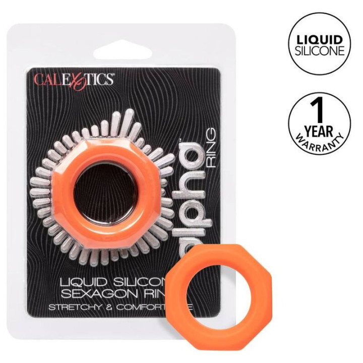 Calexotics - Alpha Sexagon Ring Naranja