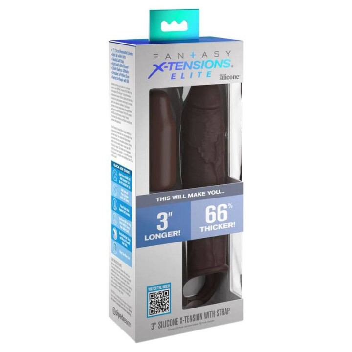 Fantasy x- Tensions - Pipedreams Estensione Con Cinturino 17,78 cm Marrone