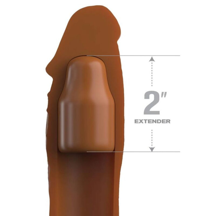 Fantasy x- Tensions - Pipedreams Manicotto 20,32 cm + 5,00 cm Pollice Tappo Caramello